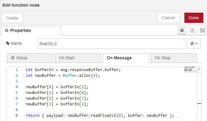 Mapping the data in a function node Mapping the data in a function node