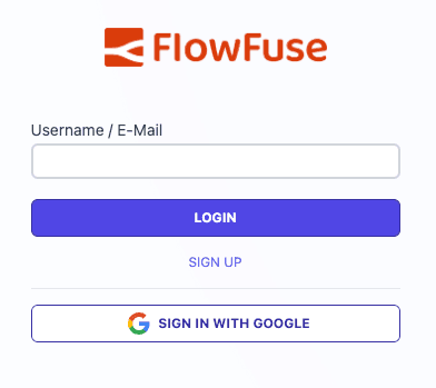 Screenshot of Google Signin