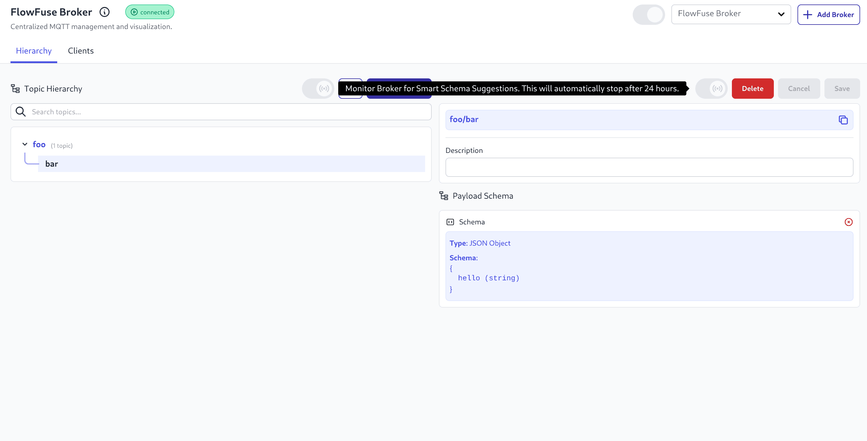 Image showing schema detection